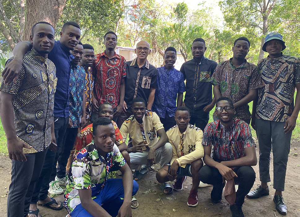 Youth on Chitenge Day wearing the shirts designed by lay missionary Freddie H. Bernardino.