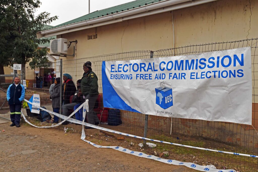 Voting Station at Idutywa Town Hall, Eastern Cape. Credit: GCIS.