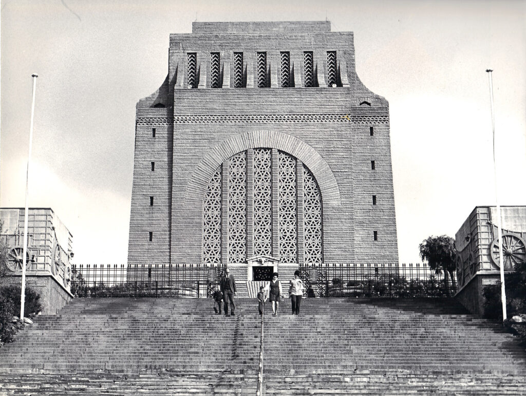 The Voortrekker Monument in Pretoria which commemorates the Voortrekkers who left the Cape Colony between 1835 and 1854. It is a historical symbol of the Afrikaner community. Credit: Wwide archives.