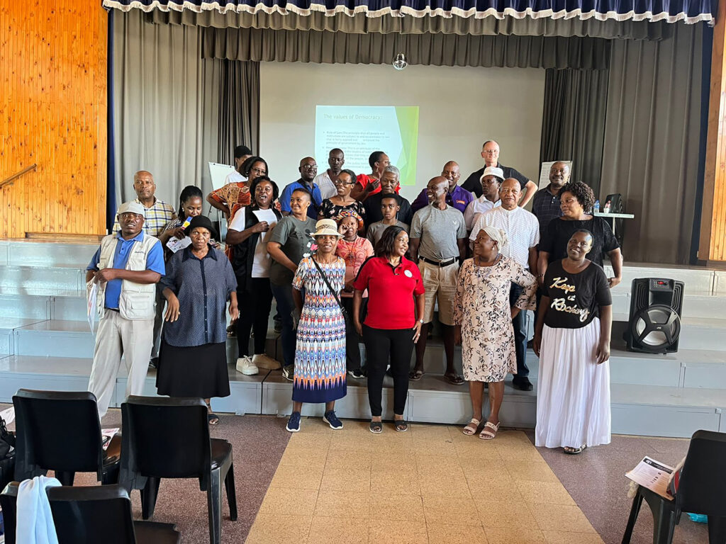 Participants of Voter Education Training in St John the Baptist, PTA North on 16 March 2024. Credit: Sipho Patrick Mabena.