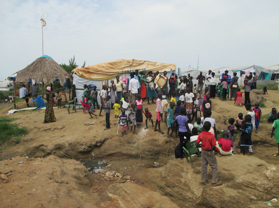 Camp of Internally Displaced People in Juba. Credit: Comboni Missionaries.