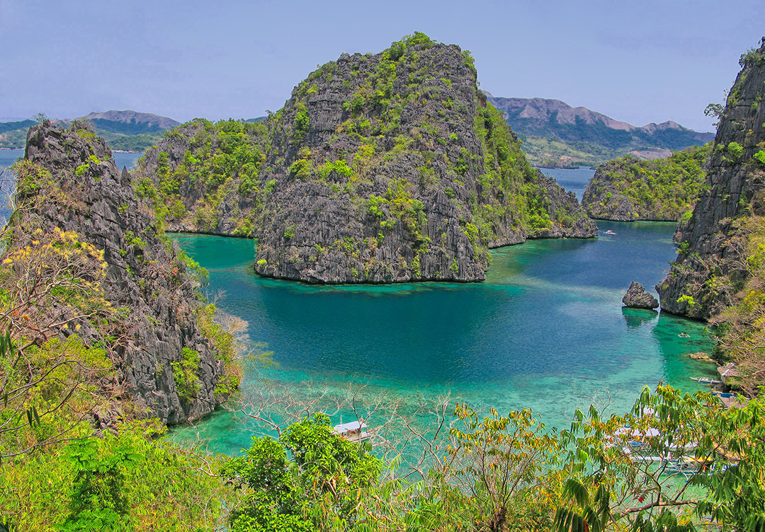 Coron Island in the northern part of Palawan Province, where Cagayancillo is situated and where Jacqueline Huggins began her translation work.