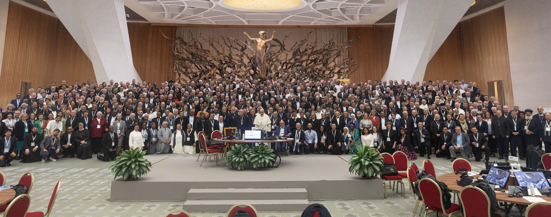 Participants attending the First Session of the Synod on Synodality in October 2023.